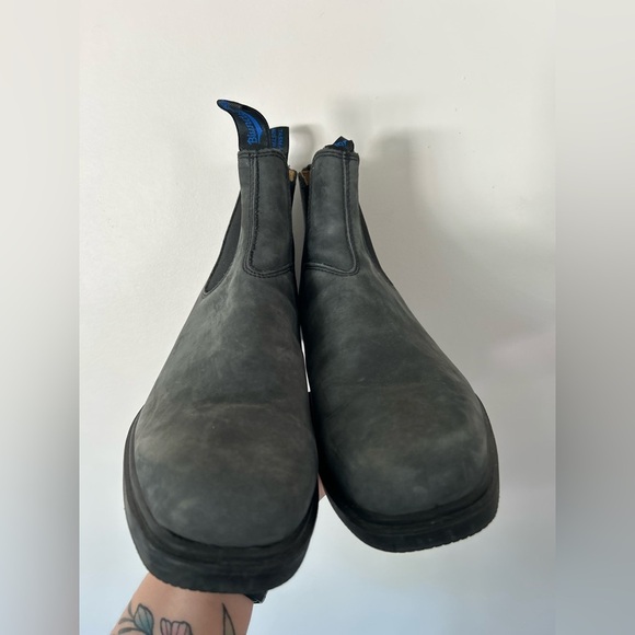 Blundstone Rustic Black Chelsea Boots M9 W11 - Picture 2 of 6